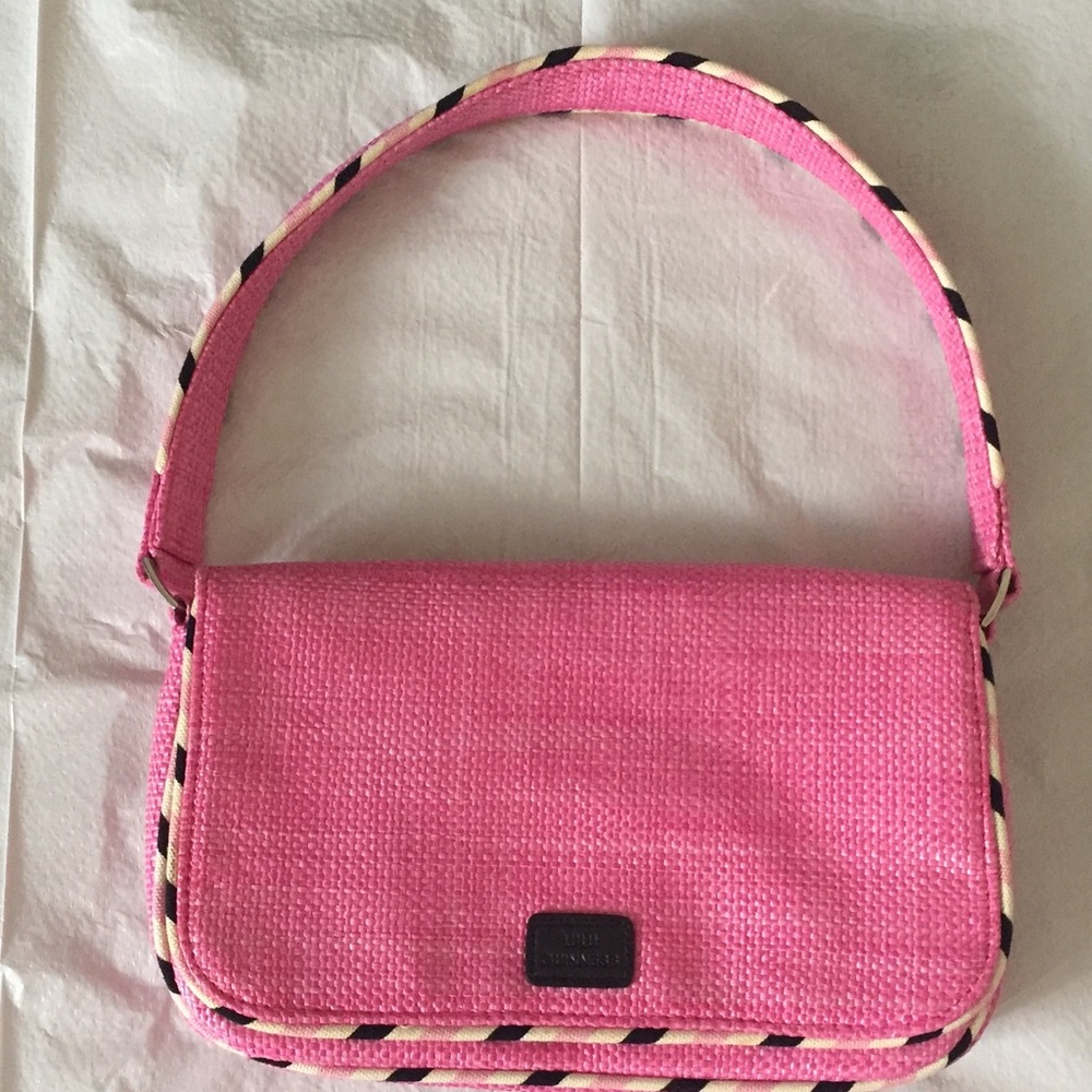 Lulu Guinness London straw pink Handbag / purse